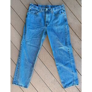 Levi’s 550 Relaxed Fit Jeans Men’s 36x32 Blue Denim Tapered Leg Zip Fly